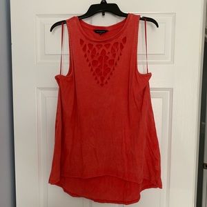Red Rock & Republic Sleeveless Eyelet Top
